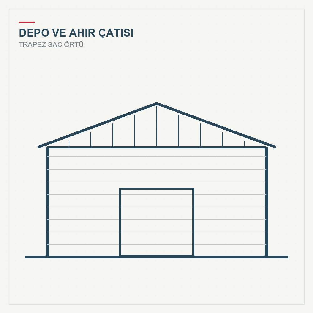 Depo ve Ahır Çatısı (Trapez Sac)