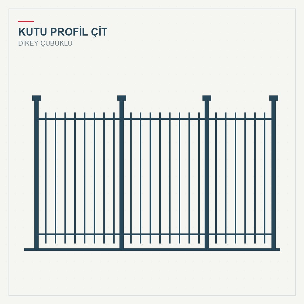Kutu Profil Bahçe Çiti