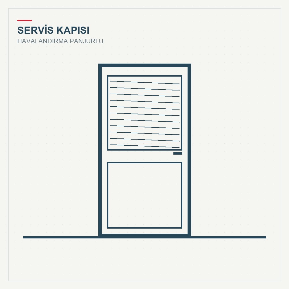 Panjurlu Çelik Servis Kapısı