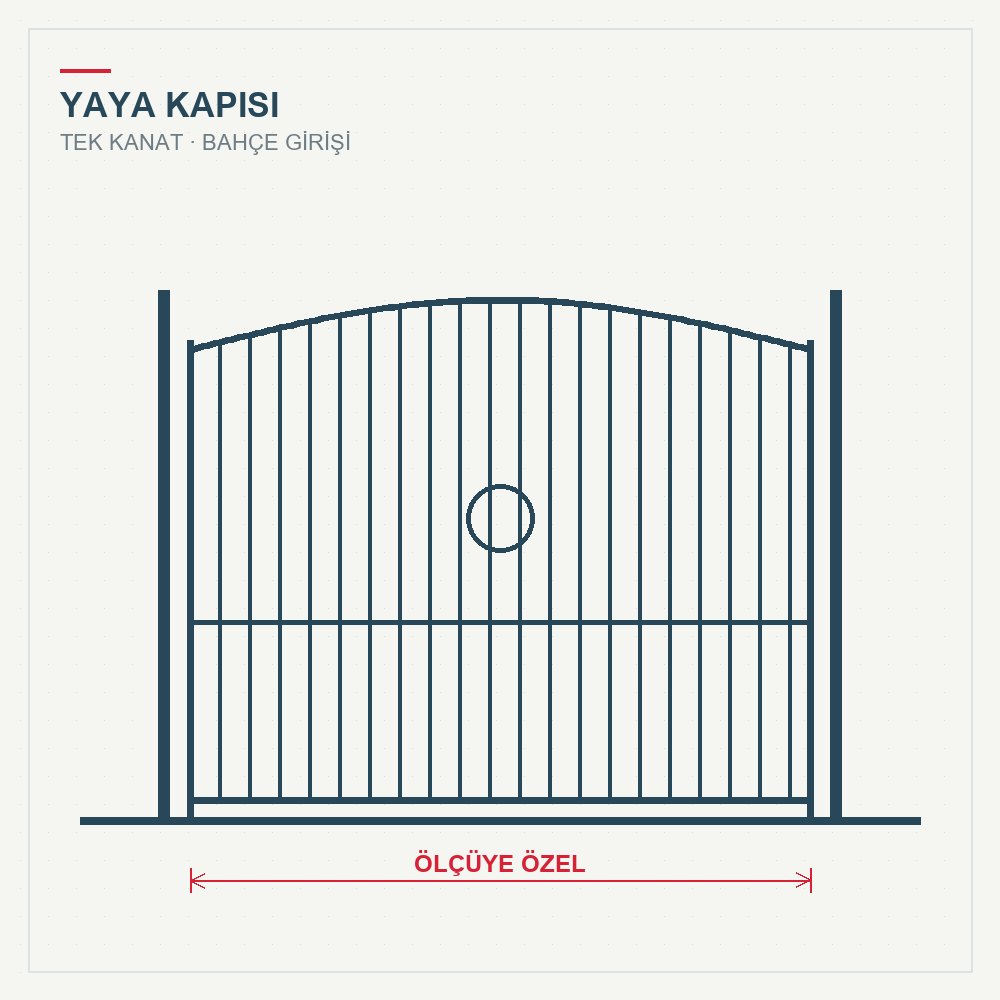 Yaya Giriş Kapısı (Tek Kanat)